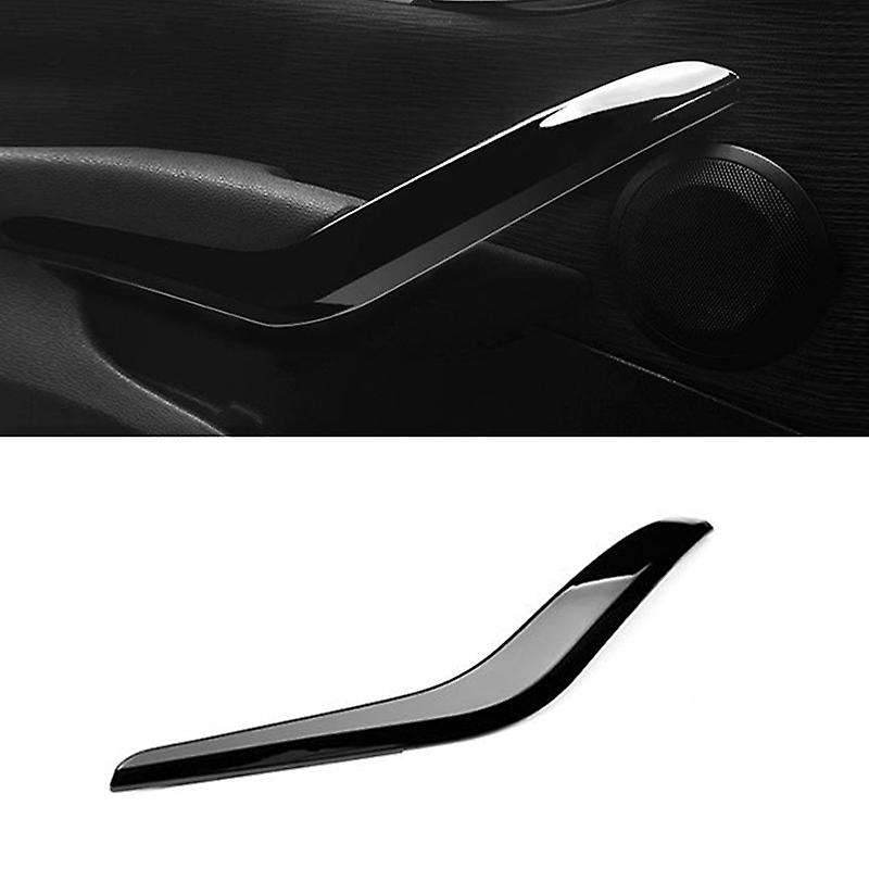 4Pcs Bright Black Car Inner Door Handle Trim Pull Grab Panel Handle Replacement for X1 E84 2010-2016