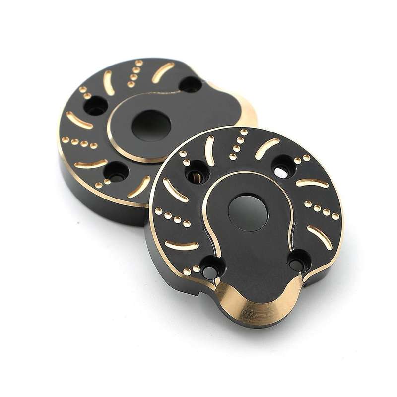 4pcs Brass Weight 95g Outer Portal Drive Housing Steering Cover for Axial Scx10 Iii Capra Utb 1/10