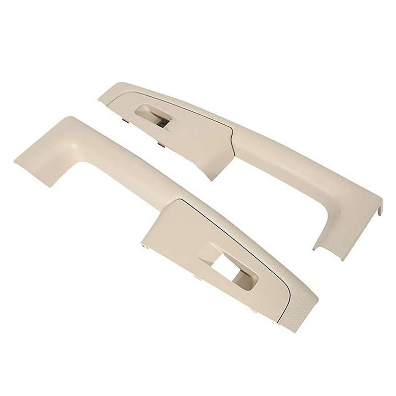 4PCS Car Beige Inner Door Handle Window Switch Control Panel Trim for Superb 2007-2014 LHD