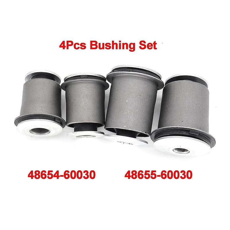 4Pcs Car Arm Bushing Lower Control Set 48654-60030 48655-60030 for 4Runner Land Cruiser Prado