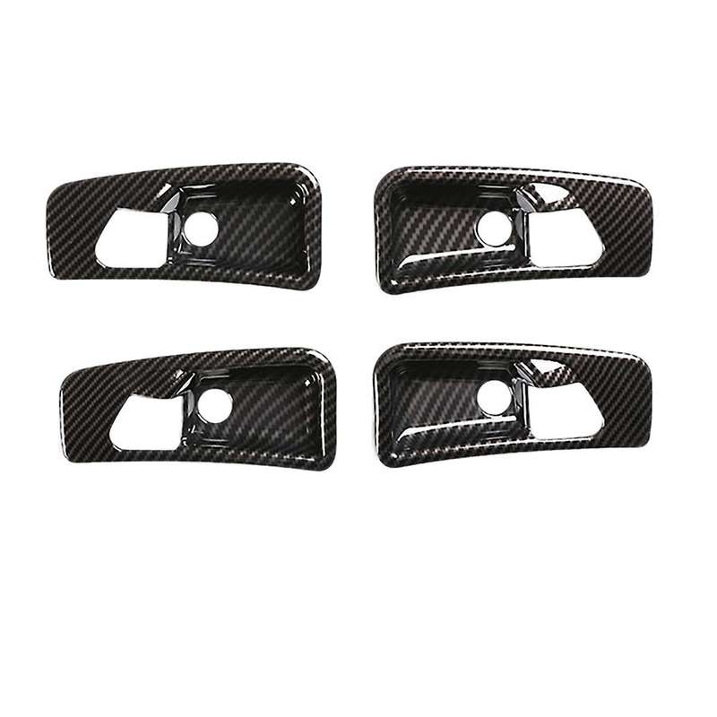 4PCS Car Carbon Fiber Inner Door Handle Bowl Cover Trim for G Class W463 G63 G500 2007-2010