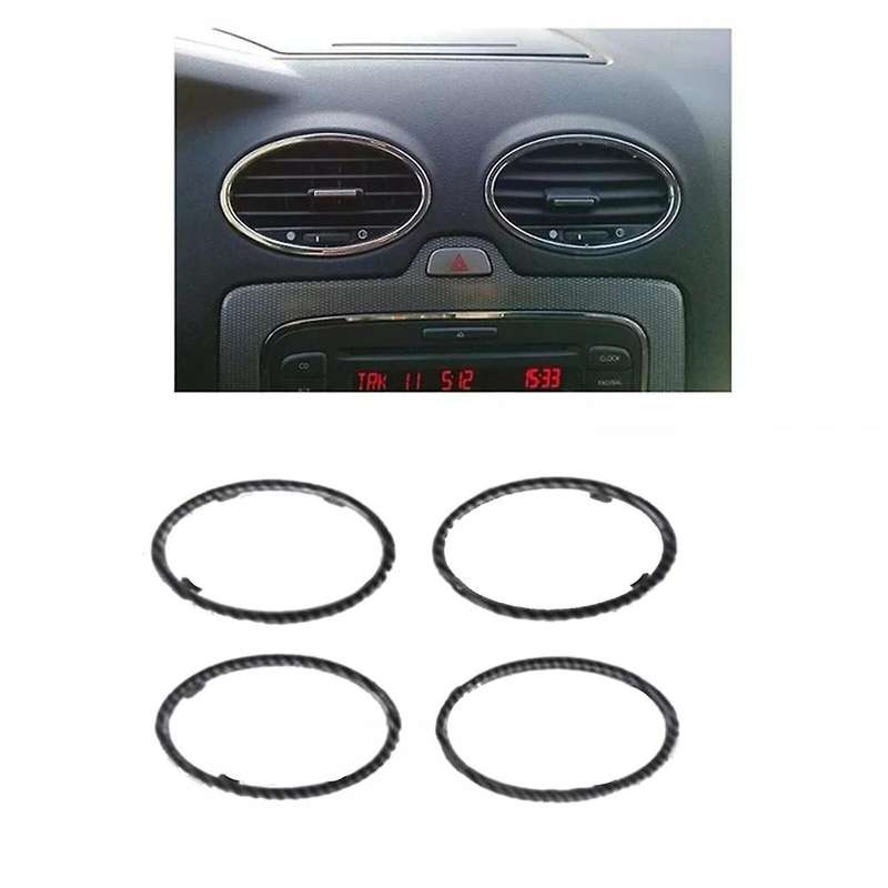 4Pcs Car Dashboard Air Conditioner Air Vent Frame 4M51A014L21BC 4M51A014L21AE for Focus 2005-2011,A