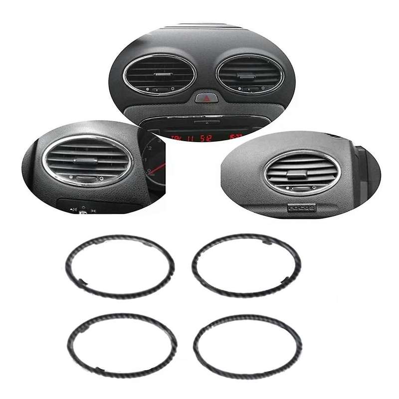 4Pcs Car Dashboard Air Conditioner Air Vent Frame 4M51A014L21BC 4M51A014L21AE for Focus 2005-2011,A