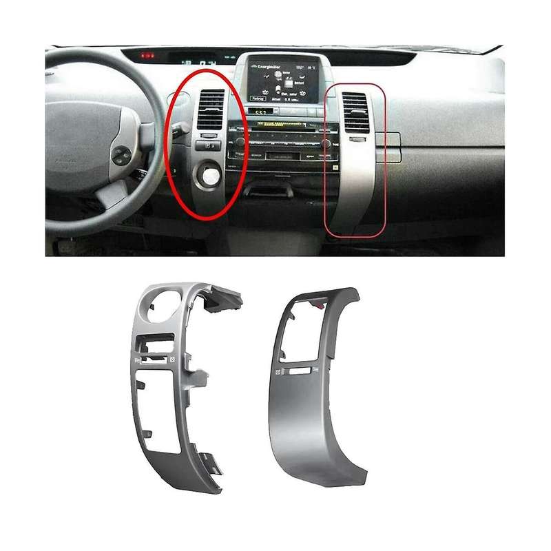 4pcs Car Center Dashboard Air Trim Frame Set for Prius 2004-2009 Air Conditioner Outlet Panel Cover
