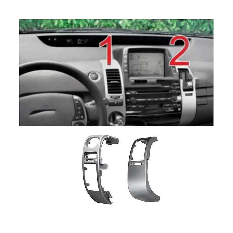 4pcs Car Center Dashboard Air Trim Frame Set for Prius 2004-2009 Air Conditioner Outlet Panel Cover