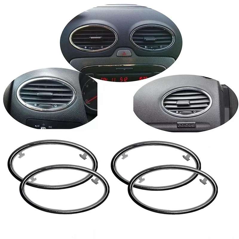 4Pcs Car Dashboard Air Conditioner Air Vent Frame 4M51A014L21BC 4M51A014L21AE for Focus 2005-2011,B