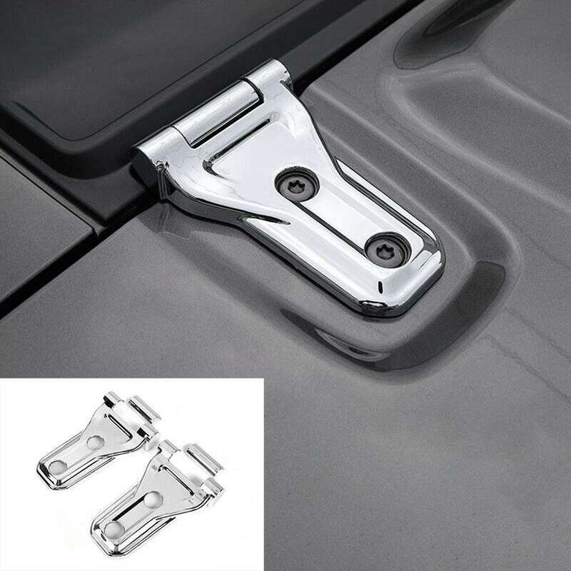 4PCS Car Chrome ABS Engine Hood Hinge Cover Trim for Wrangler JL 2018-2020