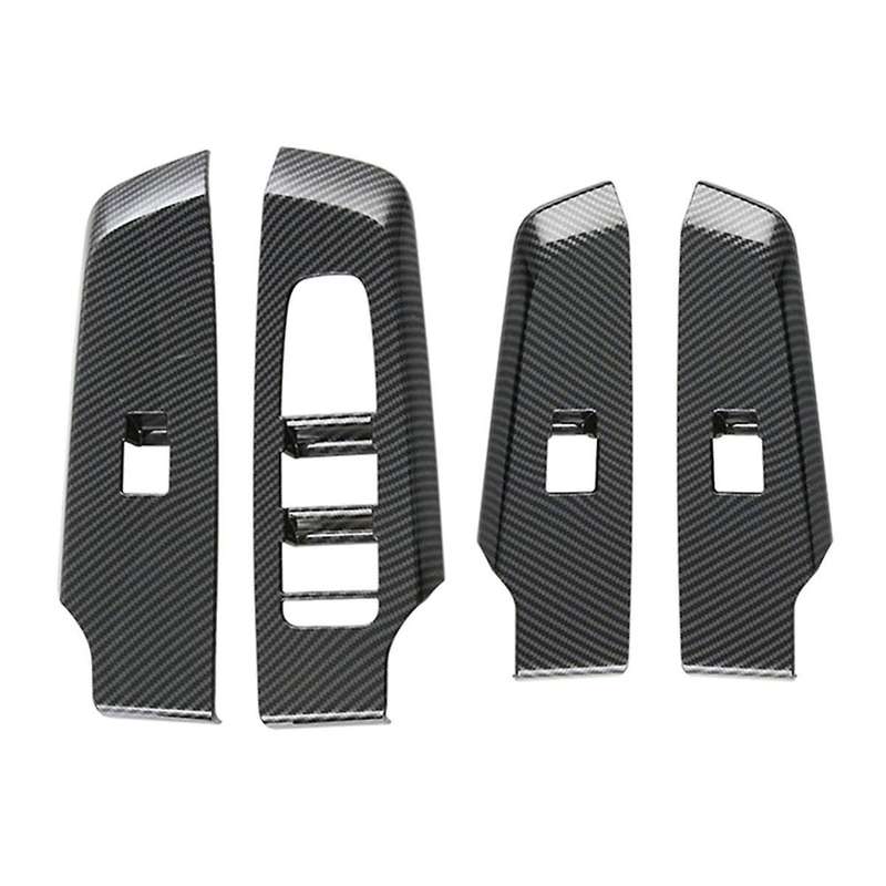 4pcs Car Door Window Lift Button Panel Cover Interior Door Panels Trim for 2022+ Lhd,b