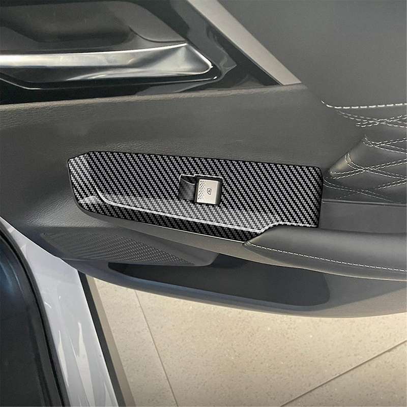 4pcs Car Door Window Lift Button Panel Cover Interior Door Panels Trim for 2022+ Lhd,b