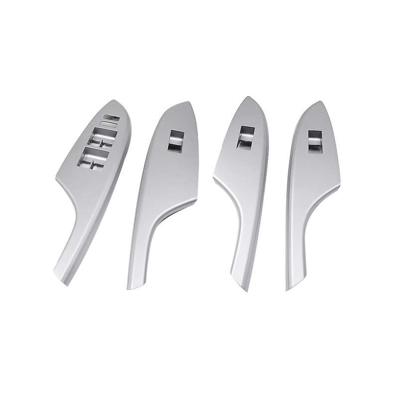 4pcs Car Door Window Switch Bezel Trim Window Glass Panel Armrest Lift Switch Button Cover for 2009-