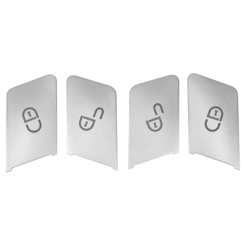 4Pcs Car Door Unlock Buttons Sequins Decoration Cover Trim Compatible Gla Cla Gle Cls Ml Gl A B C E