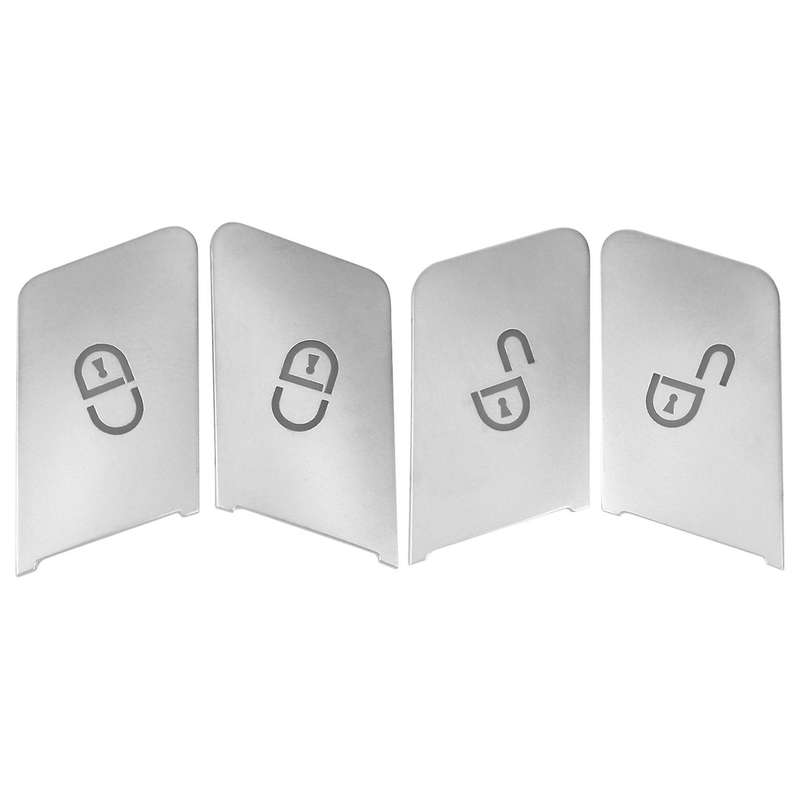 4Pcs Car Door Unlock Buttons Sequins Decoration Cover Trim Compatible Gla Cla Gle Cls Ml Gl A B C E