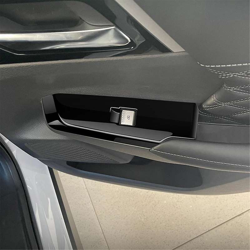 4pcs Car Door Window Lift Button Panel Cover Interior Door Panels Trim for 2022+ Lhd,a