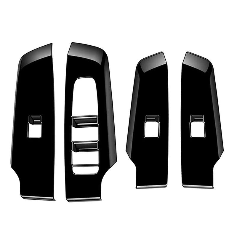 4pcs Car Door Window Lift Button Panel Cover Interior Door Panels Trim for 2022+ Lhd,a