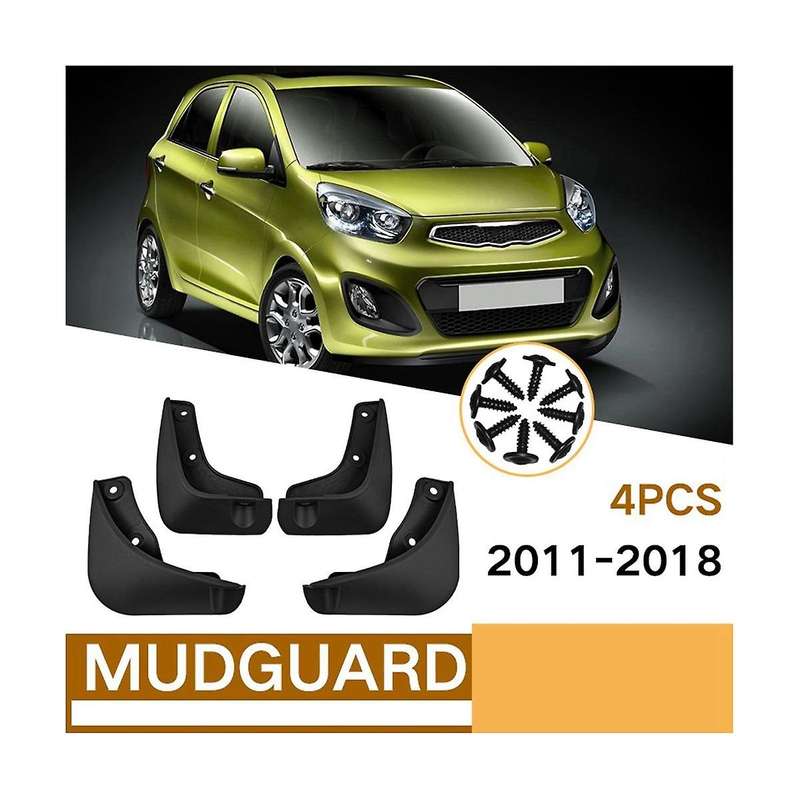 4pcs Car Flaps for Picanto 2011-2018 Mudguards Guard Flap Splash Flaps Accessories