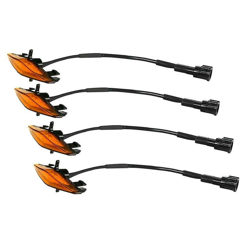 4Pcs Car Grille Led Amber Lights Light for 4Runner 2014-2019