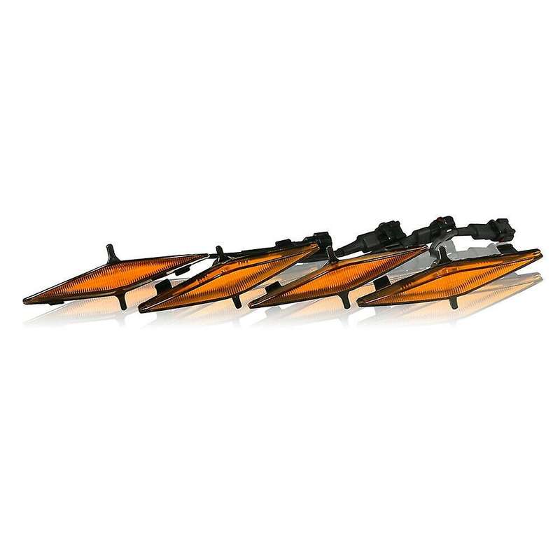 4Pcs Car Grille Led Amber Lights Light for 4Runner 2014-2019