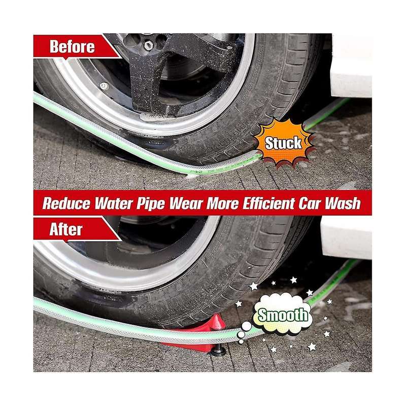 4pcs Car Hose Guide, Tire Hose Roller for Car Washing, Tire Hose Guide , Car Tires Plastic Wash Tool