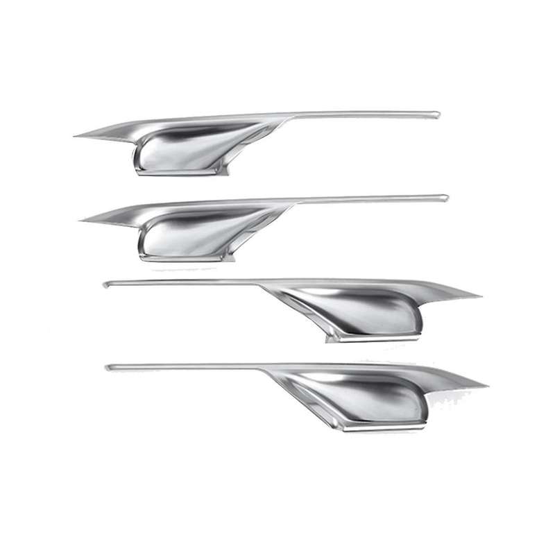 4pcs Car Inner Door Handle Bowl Trim Cover for X5 F15 X6 F16 2014-2018 Armrest Panel Frame Decorati