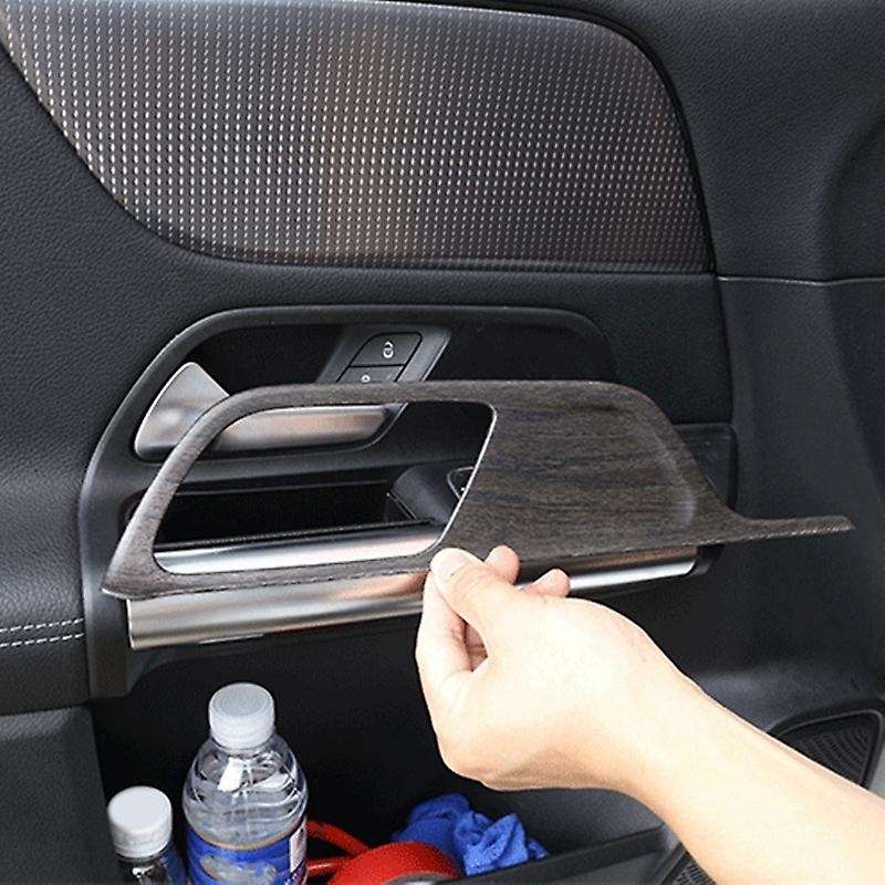 4Pcs Car Inner Door Handle Frame Decoration Cover ABS Oak Wood Grain for B Class 2020 Accessories
