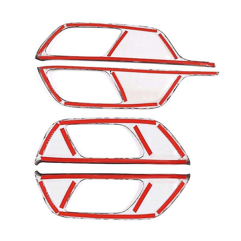 4Pcs Car Inner Door Handle Frame Decoration Cover ABS Oak Wood Grain for B Class 2020 Accessories