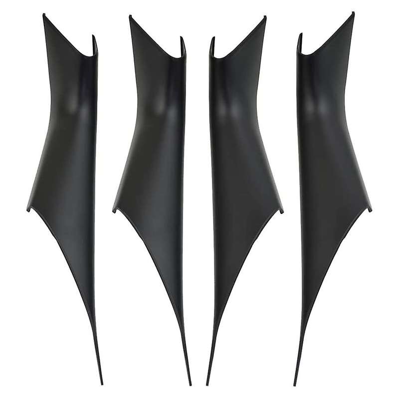 4Pcs Car Interior Black Door Armrest Pull Handle Protective Cover Trim for - 5 Series G30 G38 2018-2