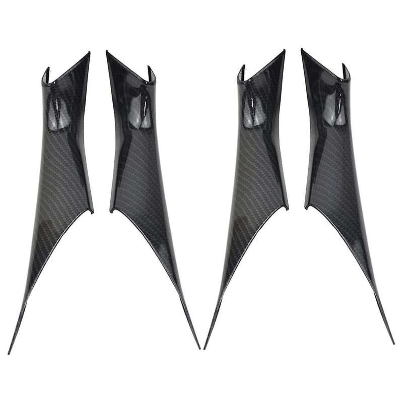 4Pcs Car Interior Carbon Fiber ABS Door Armrest Pull Handle Protective Cover Trim for - 5 Series G30