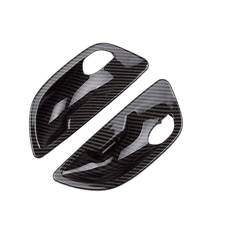 4Pcs Car Interior Door Handle Bowl Cover Trim for 5 Series F10 F11 F18 520 525 2011-2017 Carbon Fibe