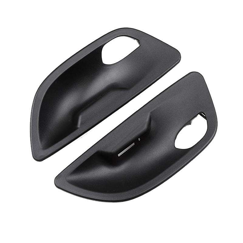 4Pcs Car Interior Door Handle Bowl Cover Trim for 5 Series F10 F11 F18 520 525 2011-2017 Black ABS