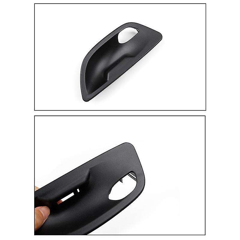4Pcs Car Interior Door Handle Bowl Cover Trim for 5 Series F10 F11 F18 520 525 2011-2017 Black ABS