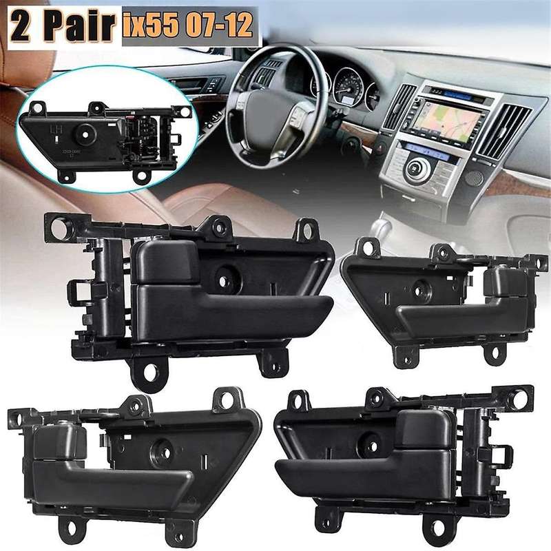 4Pcs Car Interior Door Handle Left Right Side for Veracruz Ix55 2007-2012 82610-3J000 82620-3J000