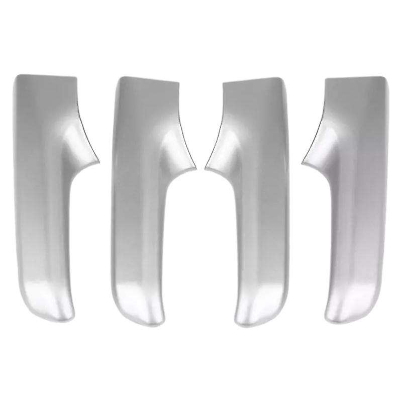 4Pcs Car Interior Door Handle Trim Decoration Cover Frame Silver Chrome for Land Cruiser Prado J150