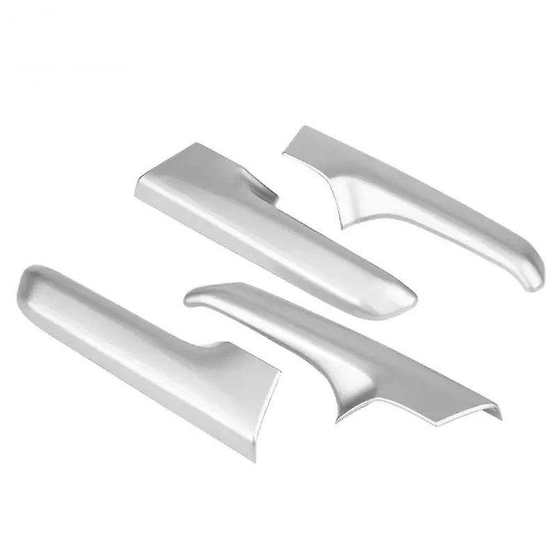 4Pcs Car Interior Door Handle Trim Decoration Cover Frame Silver Chrome for Land Cruiser Prado J150