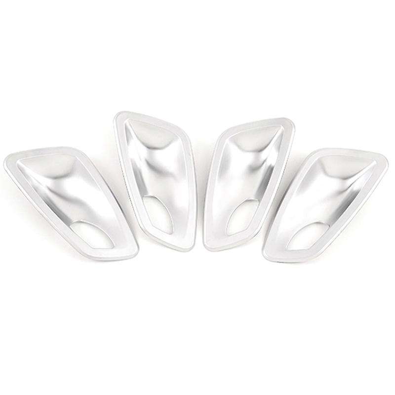 4Pcs Car Interior Door Handle Panel Bowl Cover Trim Frame for 3 Series E90 2005-2012