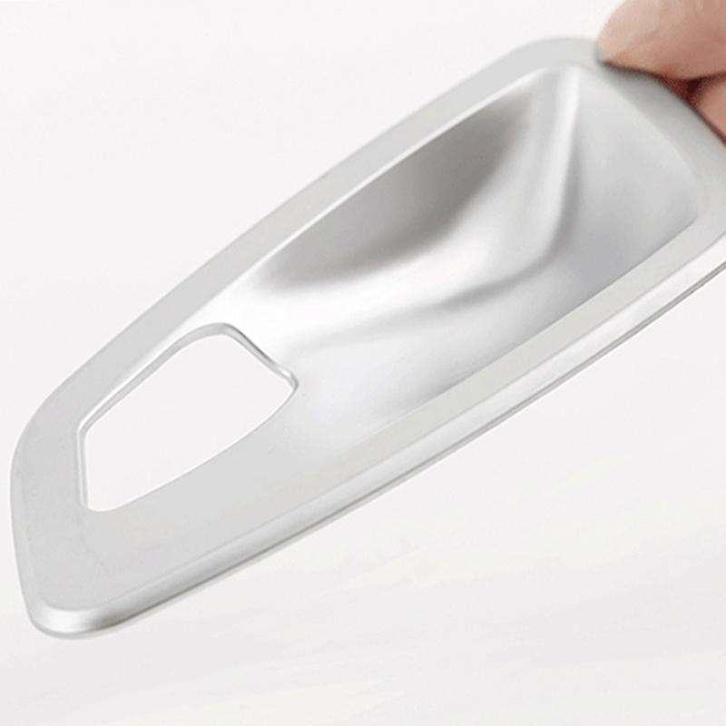 4Pcs Car Interior Door Handle Panel Bowl Cover Trim Frame for 3 Series E90 2005-2012