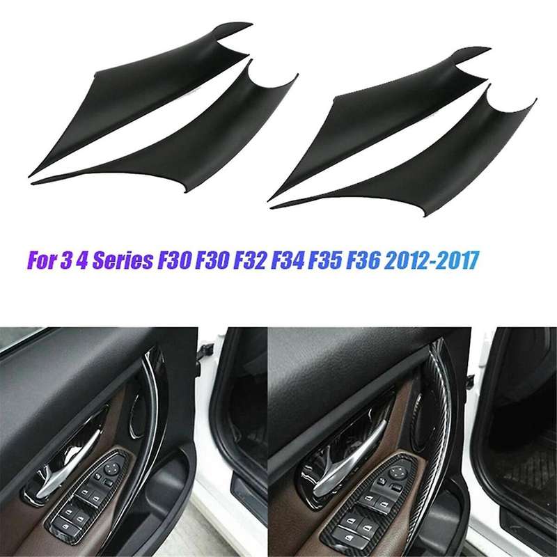 4PCS Car Interior Door Handle Cover Trim for 3 4 Series F30 F30 F32 F34 F35 F36 12-2017 Armrest Pull