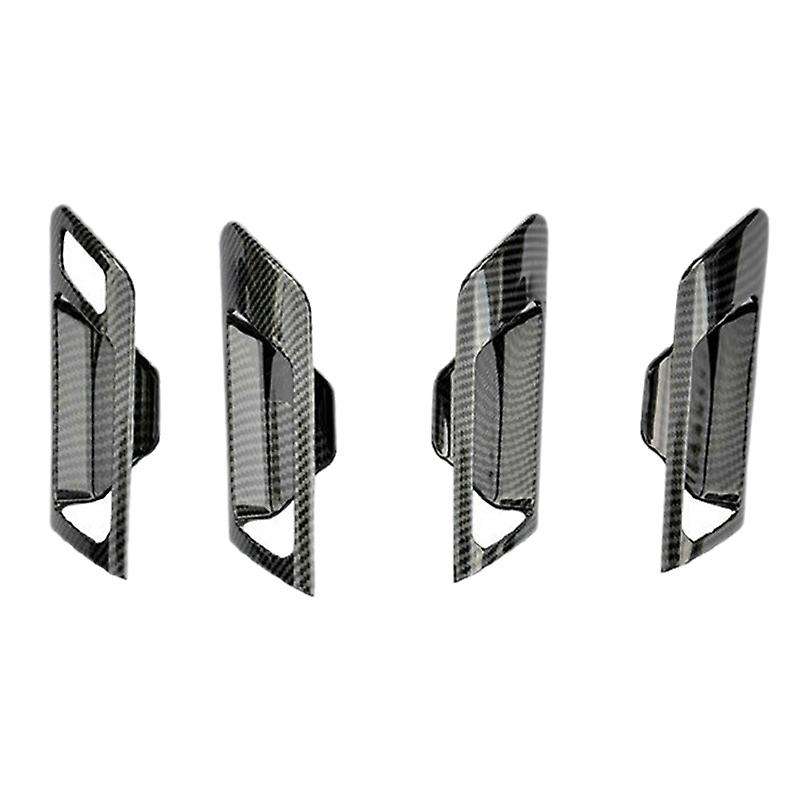 4Pcs Car Interior Door Handle Bowl Trim for Golf MK6 2010-2013 Carbon Fiber