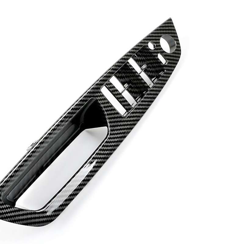 4pcs Car Interior Window Switch Panel Door Handle Pull Cover Trim for  E70 E71 E72 X5 X6 2007-2014