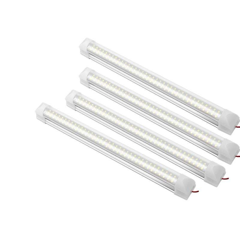4PCS Car Interior Light Strip Bar 108 LED 6500K White Strip Lamp with ON/OFF Switch for Truck Carava