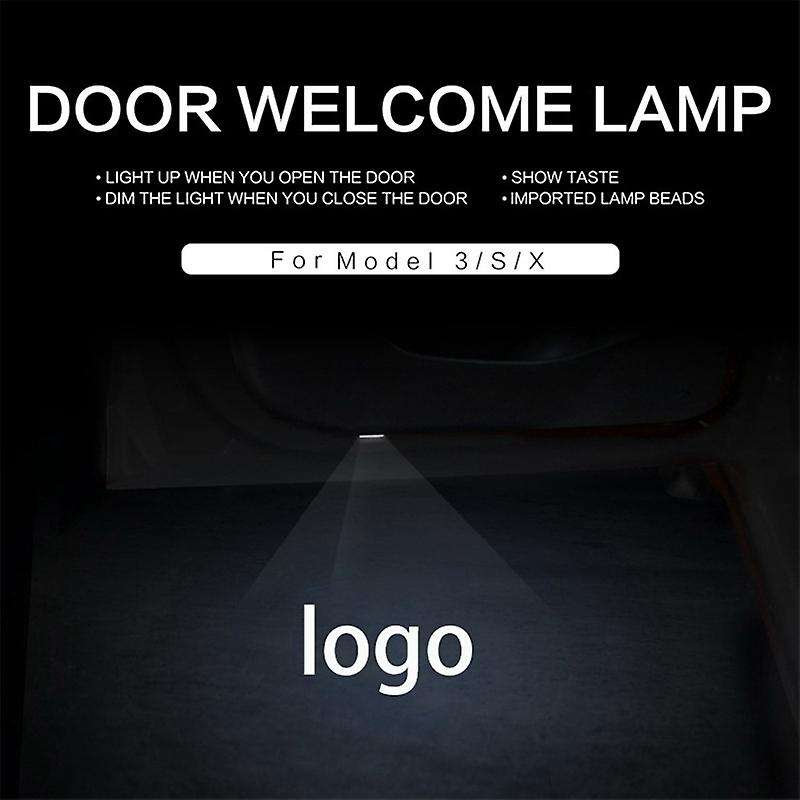 4Pcs Car LED Shadow Light Welcome Light Decorative Signal LOGO Lamp for X Y 2019-2021 Styling Access