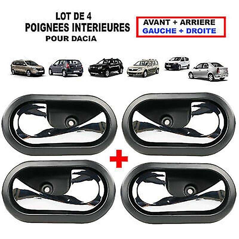 4Pcs Car Interior Door Handles for Duster 2012-2016 8200733848 8200733847
