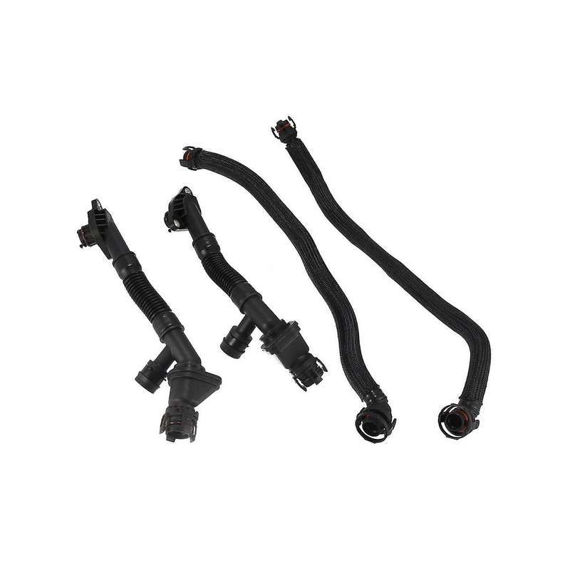 4pcs Car Left+right Crankcase Vent Pipe for 550i 650i 750i 750li X5 X6 11157575641, 11157646087, 111