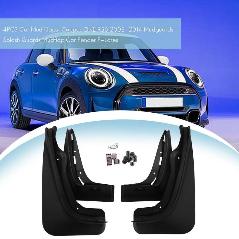 4PCS Car Mud Flaps for ONE R56 2008-2014 Mudguards Splash Guards Mudflap Car F-
