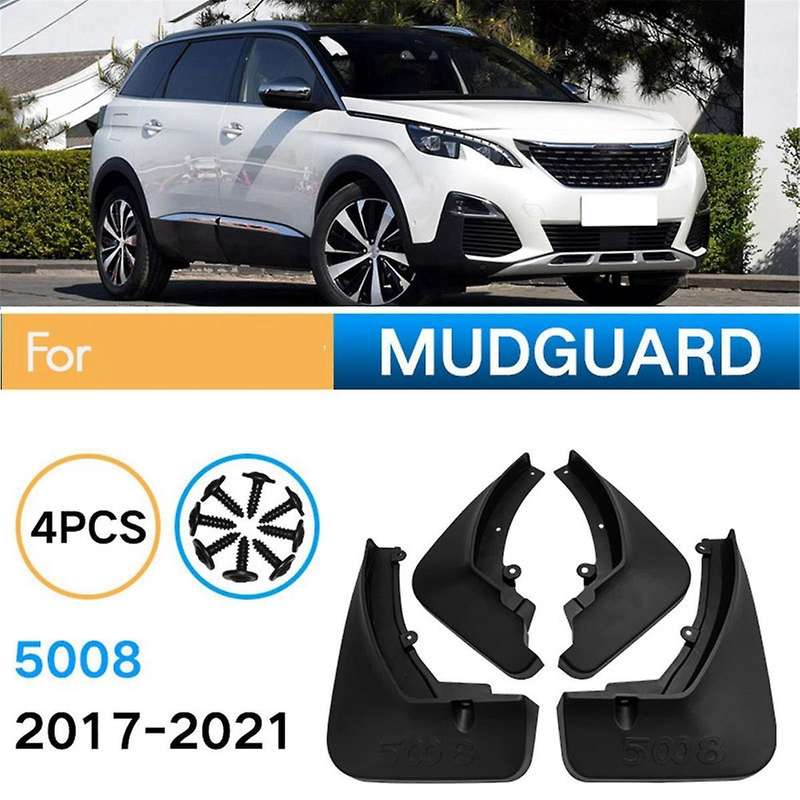 4PCS Car Mudguard Mud Flaps Splash Mud Guard for 5008 2017-2021 Car Accessories