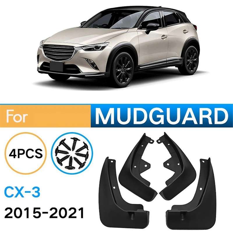 4PCS Car Mudguard Mud Flaps Splash Mud Guard for -3 CX3 2015-2021 Car Accessories