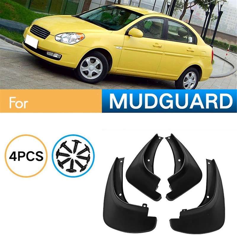4PCS Car Mudguard Mud Flaps Splash Mud Guard for Accent 2006-2010 Car Accessories