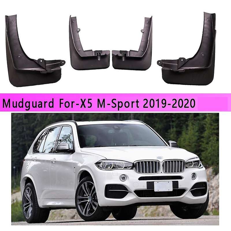 4Pcs Car Mudguard Wheel Mud Flaps Splash Guards for X5 M-Sport 2019-2020