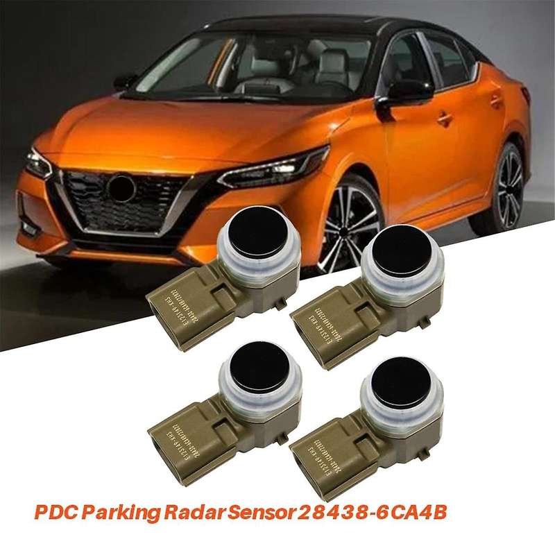 4Pcs Car Parking Radar Sensor 28438-6CA4B for Altima 2019-2023 Reverse Aid Sensor 284386CA4B