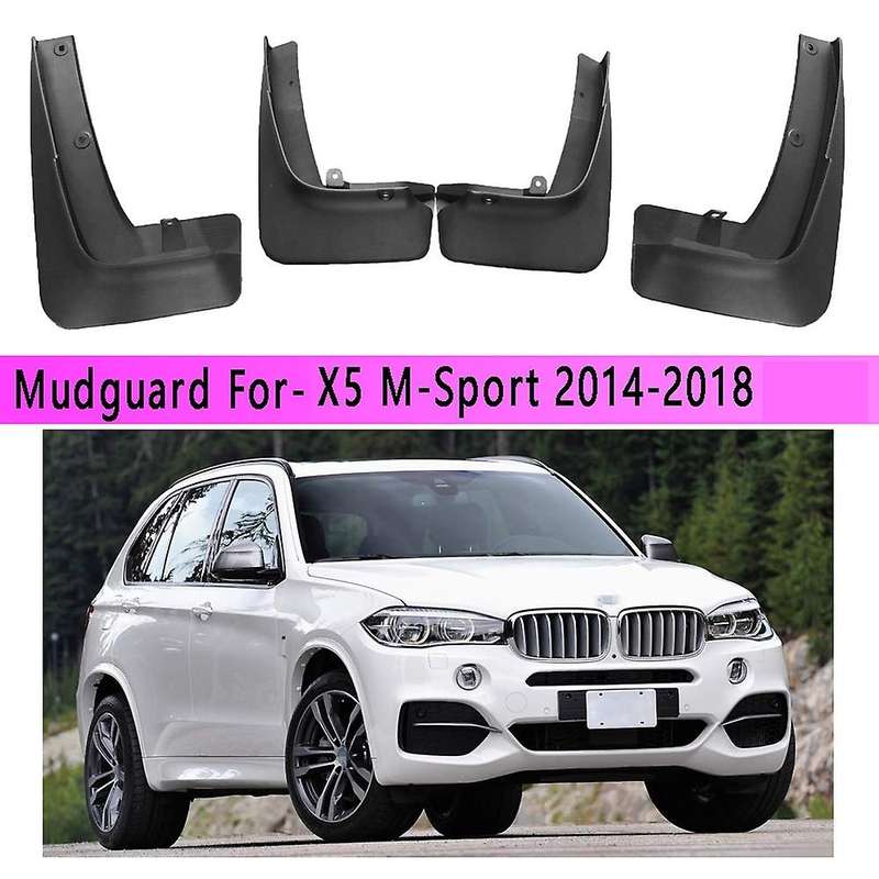 4Pcs Car Mudguard Wheel Mud Flaps Splash Guards for X5 M-Sport 2014-2018