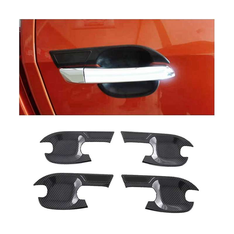 4pcs Car Outer Door Handle Bowl Trim Cover for D-max 2019-2023 Door Bowl Decor Sticker Exterior Acce